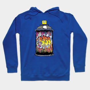 bass graffiti spray can drip art by LowEndGraphics Hoodie